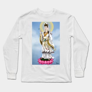 Avalokitesvara Bodhisattva， guanyinpusa Long Sleeve T-Shirt